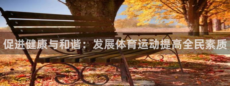 熊猫体育官网首页入口：促进健康与和谐：发展体育运动提高全民素质