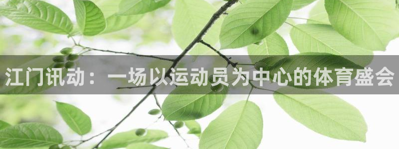 熊猫体育在线：江门讯动：一场以运动员为中心的体育盛会