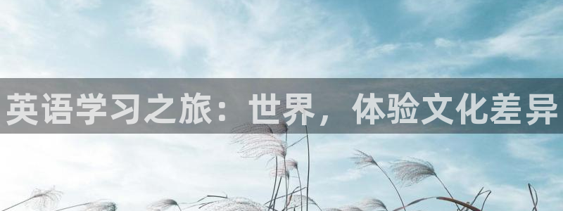 熊猫体育sports：英语学习之旅：世界，体验文化差异