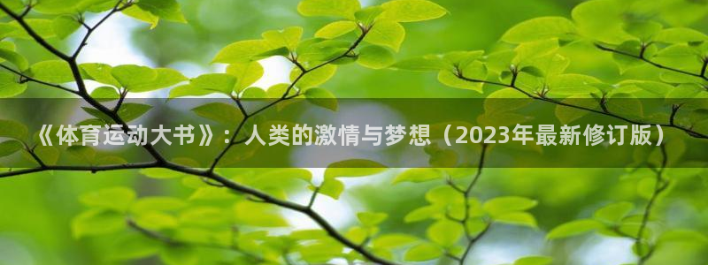 熊猫体育手机版：《体育运动大书》：人类的激情与梦想（2023年最新修订版）