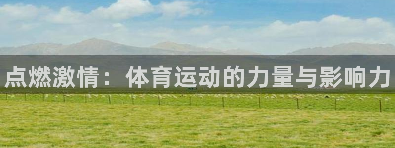 熊猫体育app官方入口：点燃激情：体育运动的力量与影响力