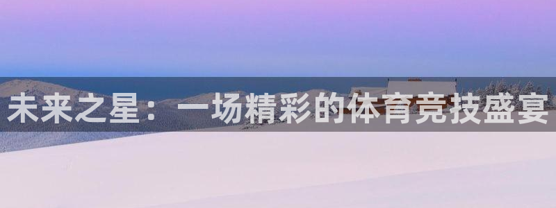 熊猫体育app官方入口：未来之星：一场精彩的体育竞技盛宴