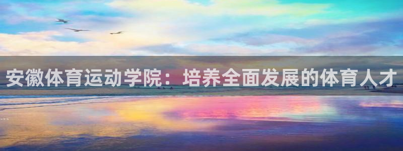 熊猫体育公园：安徽体育运动学院：培养全面发展的体育人才